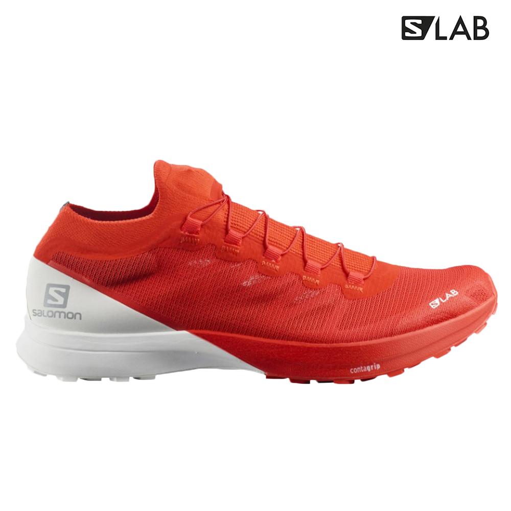 Chaussure Running Route Salomon Homme Rouge Orange - Salomon S/LAB SENSE 8 - France (1056-FSLID)